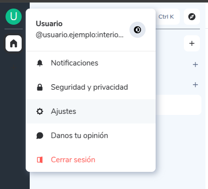 Configuración de perfil