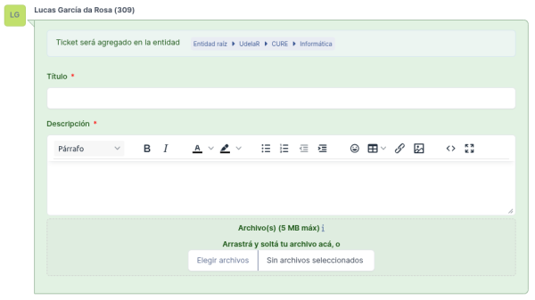 GLPI - Crear ticket - Titulo y descripción.png